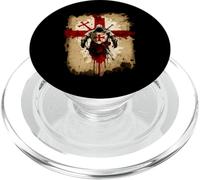 A Warrior of Christ Knights Templar Distressed Cross PopSockets PopGrip for MagSafe