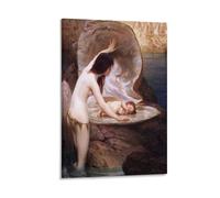 A Water Baby Herbert Draper Poster Wall Art Picture Painting Poster Canvas Print Posters Artworks Room Decor 16x24inch(40x60cm)