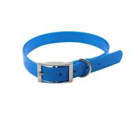 A Waterproof, And Easy-to-clean Pet Dog Collar(Brick red,Silver s)