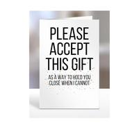 A way to hold you close when I cannot, card, gifts for men, women, to say thank you, presents for christmas, birthday, funny, silly, joke, gag, humour, A5-246_289