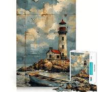 A Weathered Lighthouse Puzzles for Adults 1000 Puzzles Clear Logic Tight Joint Fun Activity Christmas Idea (50x75cm)