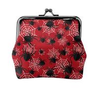 A Web With A Spider 1 Coin Purse, Kiss-lock Change Purse Wallets, Small PU Leather Coin Purse for Women