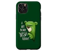 A Wee Beary Irish Today Green Grumpy Bear Pun St Pattys Day Case for iPhone 11 Pro