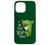 A Wee Beary Irish Today Green Grumpy Bear Pun St Pattys Day Case for iPhone 13 Pro Max