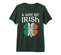 A Wee bit Irish Celtic Knot Shamrock Irish Flag St Patricks Premium T-Shirt