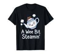 A Wee Bit Steamin' Funny Scottish Teapot T-Shirt