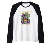 A Wee Dram For The Bard And Good Health With Thistle Raglan Baseball Tee