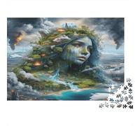 A Weeping Woman Jigsaw Puzzles Puzzle for Adults Kids. 1000 Pieces Forest River Great Gifts Challenge Toy Home Decoration for Adults& Kids Age 14 Years Up 1000pcs (75x50cm)