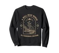 A Well-Read Woman Enchanted Gothic Reading Empowerment Sweatshirt