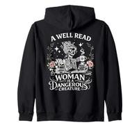 A Well Read Woman Is A Dangerous Creature Book Lover Zip Hoodie