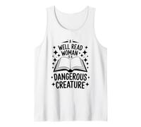 A Well Read Woman is A Dangerous Creature, Librarian Tank Top