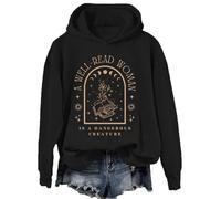 A Well Read Women Is A Dangerous Creature Bookish Librarian Hoodie, Book Sweatshirt, Bookish Hoodie Black