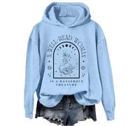 A Well Read Women Is A Dangerous Creature Bookish Librarian Hoodie, Book Sweatshirt, Bookish Hoodie Carolina Blue