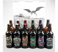 A Welsh Craft Ale Selection Box of 12, Eight different types of ale beers all are award winners - by Magic Dragon Brewing a great ale beer gift, or just a regular weekend jolly box for oneself.