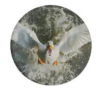A White Flying Duck Cute Fridge Magnets Glass 4cm Refrigerators Stickers Kitchen Decor