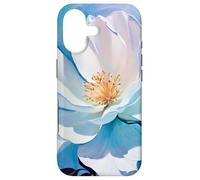 A White Gardenia Flower On Blue Case for iPhone 17