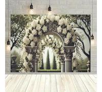 A white orchid with a stone arch background suitable for birthdays festivals parties and multiple sizes to choose from