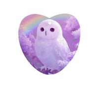 A White Owl And Flowers Car Aromatherapy Tablets