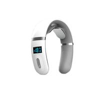 (a-White Voice) Intelligent Cervical Vertebra Massage Instrument Customized Mijia App Remote Control Household Shoulder Neck Pulse Electric Gift