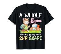 A Whole Llama Learning Going On in 2nd Grade Student Life T-Shirt