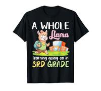 A Whole Llama Learning Going On in 3rd Grade Student Life T-Shirt