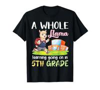 A Whole Llama Learning Going On in 5th Grade Student Life T-Shirt
