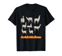 A Whole Lotta Llamas Family Kids Women Men T-Shirt