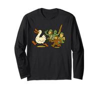 A Wild Goose Chase - Goose, Bigfoot, Alien & Soldier Idiom Long Sleeve T-Shirt