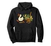 A Wild Goose Chase - Goose, Bigfoot, Alien & Soldier Idiom Pullover Hoodie