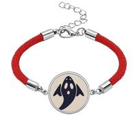 a Winged Halloween Art Deco Fashion Lucky Red String Bracelet Rope Bracelet Handmade