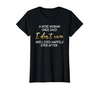 A Wise Woman, Funny Sarcastic Humor Slogan for Women T-Shirt, Women, Black, Medium