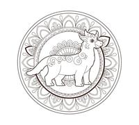 a with a Dog in The Middle Wall Decals 42x42.3cm It Won't Fall Off Coffee