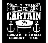 a with a Quote from The Movie Captain and The Words Life are Certain Wall Decals 42x44.8cm Multi Color Selection White
