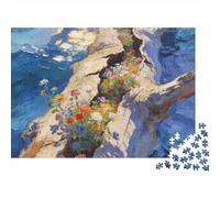 A Withered Tree Comes to Life Again Recycled Cardboard 1000 Piece Rocky Coastal Landscape Jigsaw, Stress Relief, Personalised, Wall Decor & Home Leisure 70x50cm/1000pcs