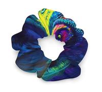 A Wolf And An Native (American-indian) Women's Hair Ties Elastic Scrunchies Silk Like Scrunchy Accessories for Sleep