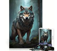 A Wolfs Tale Adults Puzzles 1000 Piece Jigsaws Brain Skill Good Thick Pattern Assemble Night Game (38x52cm)
