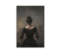 A Woman At The Exibition Vintage WomanCover Poster Art Canvas Gift for Friends Or for Your Own Use Bedroom Living Room Decoration AestheticUnframe-style 16x24inch(40x60cm)