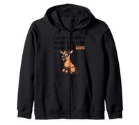 a woman can’t survive on chocolate alone she also needs Goat Zip Hoodie
