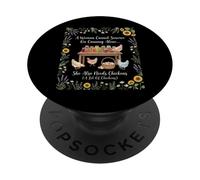 A Woman Cannot Survive On Canning Alone She Needs Chicken PopSockets Adhesive PopGrip