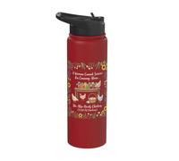 A Woman Cannot Survive On Canning Alone She Needs Chicken Stainless Steel Insulated Water Bottle