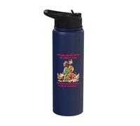 A Woman Cannot Survive On Canning Alone She Needs Chicken Stainless Steel Insulated Water Bottle