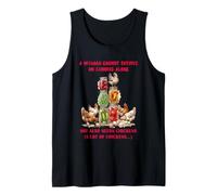 A Woman Cannot Survive On Canning Alone She Needs Chicken Tank Top
