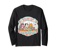 A Woman Cannot Survive On Quilting Alone Funny Quilter Cats Long Sleeve T-Shirt