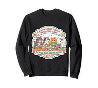 A Woman Cannot Survive On Quilting Alone Funny Quilter Cats Sweatshirt