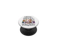 A Woman Cannot Survive On Quilting Besties Gnomes PopSockets Adhesive PopGrip
