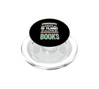 A Woman Can't Be Cozy On Pajamas Alone She Also Needs Books PopSockets PopGrip for MagSafe