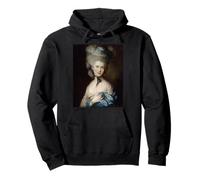A Woman in Blue Thomas Gainsborough Rococo Art Painting Pullover Hoodie