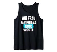 A Woman Says More Than 1000 Words, Fun Slogan Saying Tank Top
