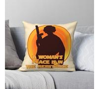 A Woman's Place Is In The Resistance Pillowcase Polyester Linen Velvet Pattern Decor Throw Pillow Case Home Cushion Cover