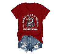 A Woman's Place is in The Resistance Shirt, Foxtrot Delta Tango Shirt V Neck